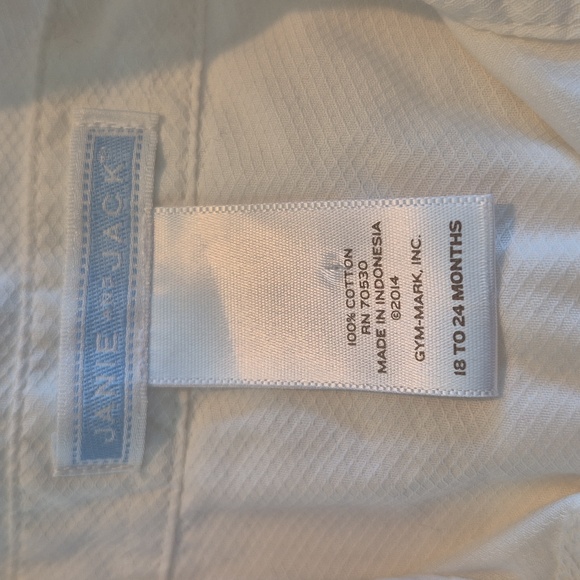 Janie and Jack boys 18 - 24 months white long sleeve button up shirt VGUC - Picture 2 of 5